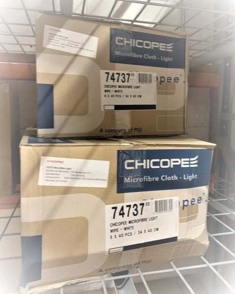 74737 Chicopee Microfiber Light Wipe Case of 320 Wipes