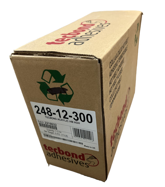 Products TECBOND 248, 248-12-300 ACRYLIC HOTMELT GLUE, 1/2" DIA. STICKS. PER BOX OF 11 LB. $145