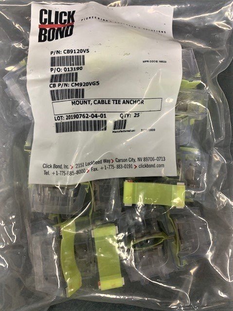 CLICKBOND CM920VG5 Cable Tie Anchor Per Pack Of 25