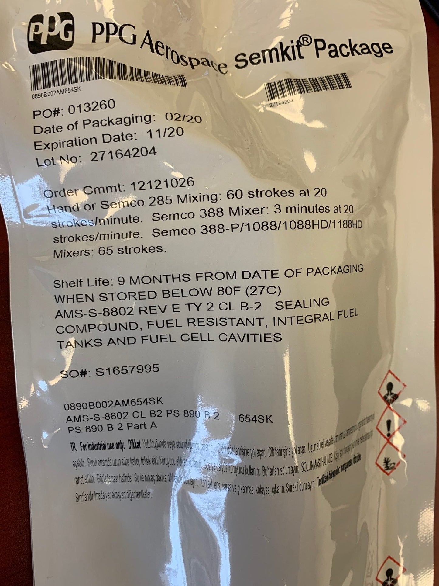 PPG Aerospace 654 Semkit P/S 890 B-2